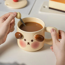 Load image into Gallery viewer, Piggy Ceramic Mug With Lid Spoon
