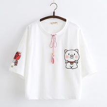 Load image into Gallery viewer, Piggy Cotton T-shirt
