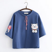 Load image into Gallery viewer, Piggy Cotton T-shirt
